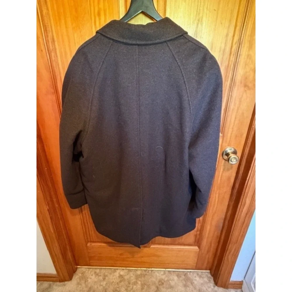 Mario Valente Mens Wool Cashmere Coat Made in Italy Brown Size 44R